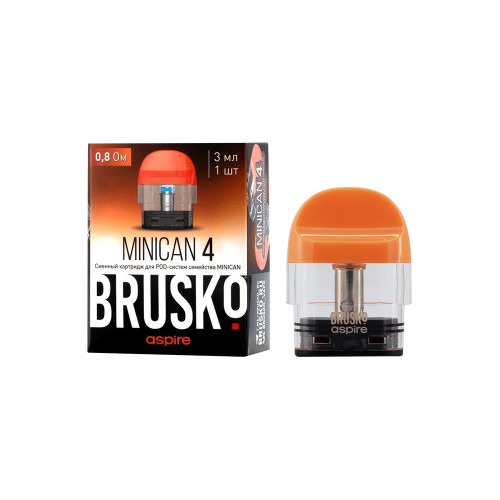 Сменный картридж Brusko Minican 4 - 3 мл (0.8 Ом) - Оранжевый